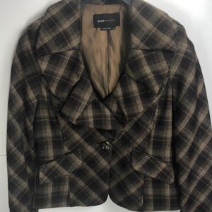 Stylish BCBG Maxazria tweed jacket.